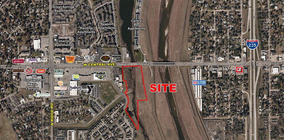 Primary Photo Of Central & Ridge, Wichita Land For Sale