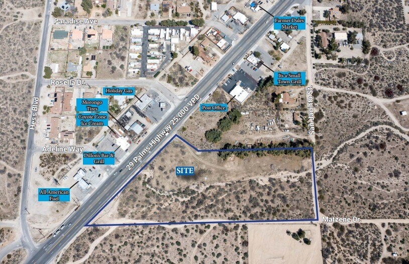 More Photos Of 49577 29 Palms Hwy, Morongo Valley Land For Sale