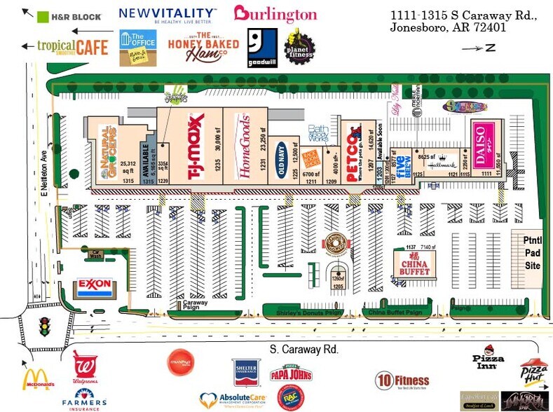 More Photos Of 1315 S Caraway Rd, Jonesboro Unknown For Lease