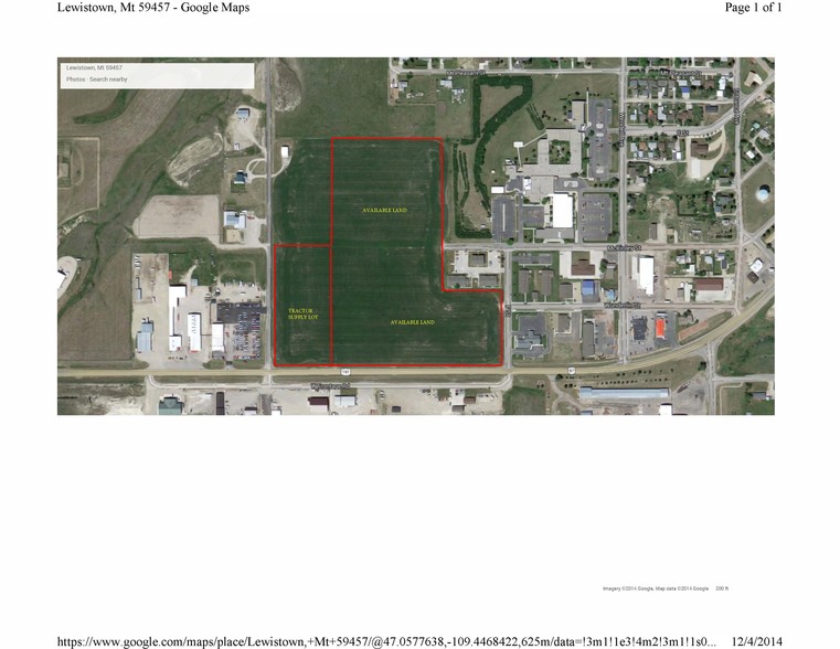 Primary Photo Of W Frontage Rd @ Airport Rd, Lewistown Land For Lease