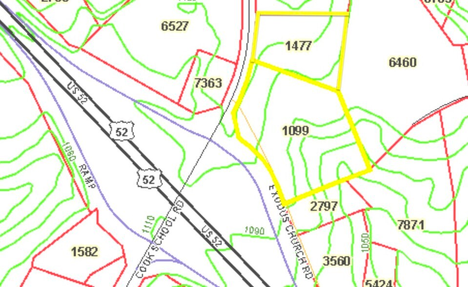 More Photos Of Cook School Road Rd @ US Hwy 52, Pilot Mountain Land For Sale