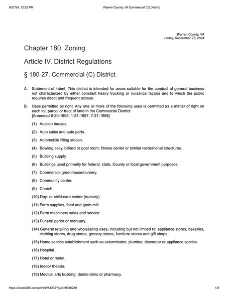 More Photos Of 8782 Winchester Rd, Front Royal Land For Sale