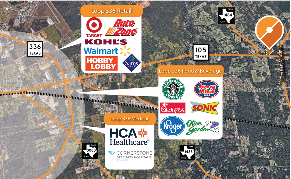 More Photos Of 15909 Highway 105 E, Conroe Land For Sale