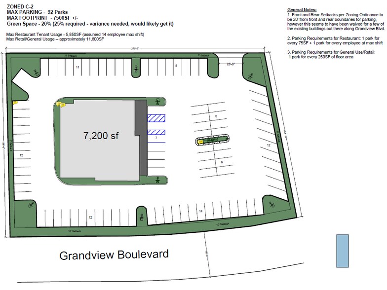 More Photos Of 221 Grandview Blvd, Madison Land For Lease