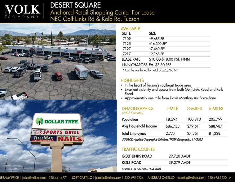 More Photos Of 7109-7245 E Golf Links Rd, Tucson Unknown For Lease