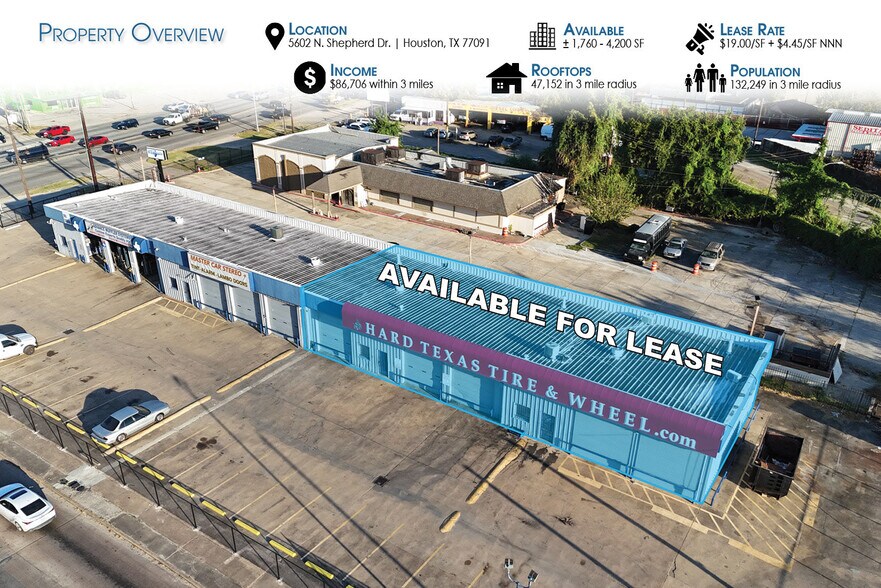 More Photos Of 5602 N Shepherd Dr, Houston Freestanding For Lease