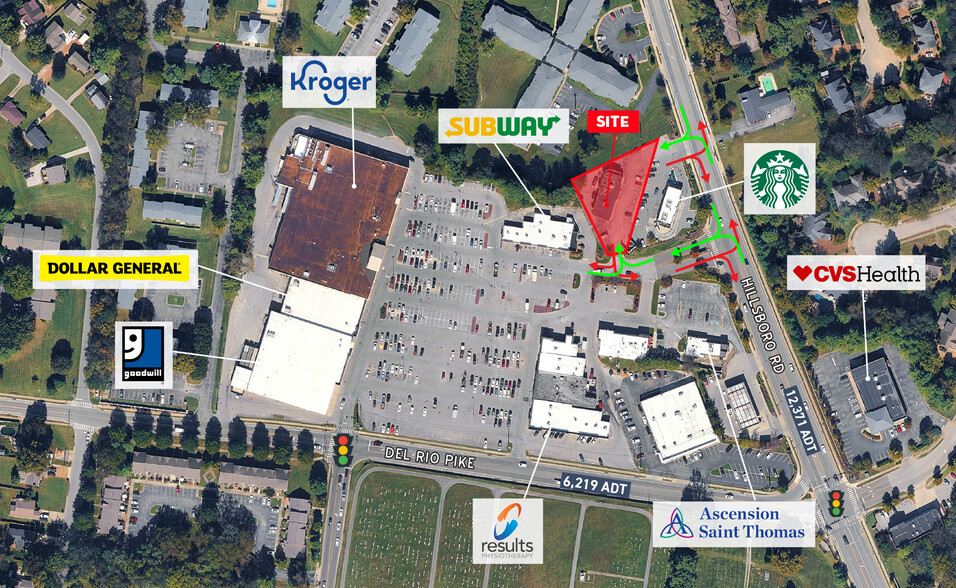 More Photos Of 603 Hillsboro Rd, Franklin Freestanding For Lease