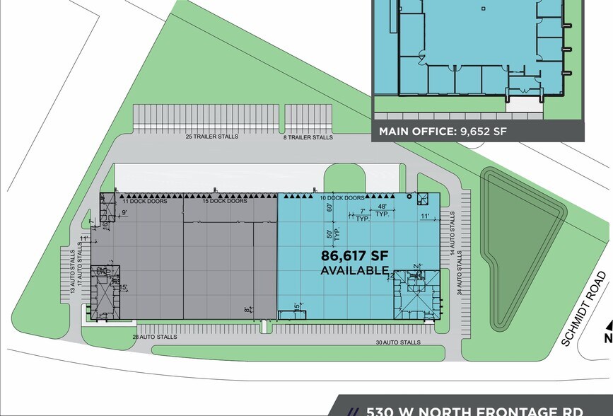 More Photos Of 530 W North Frontage Rd, Bolingbrook Manufacturing For Lease