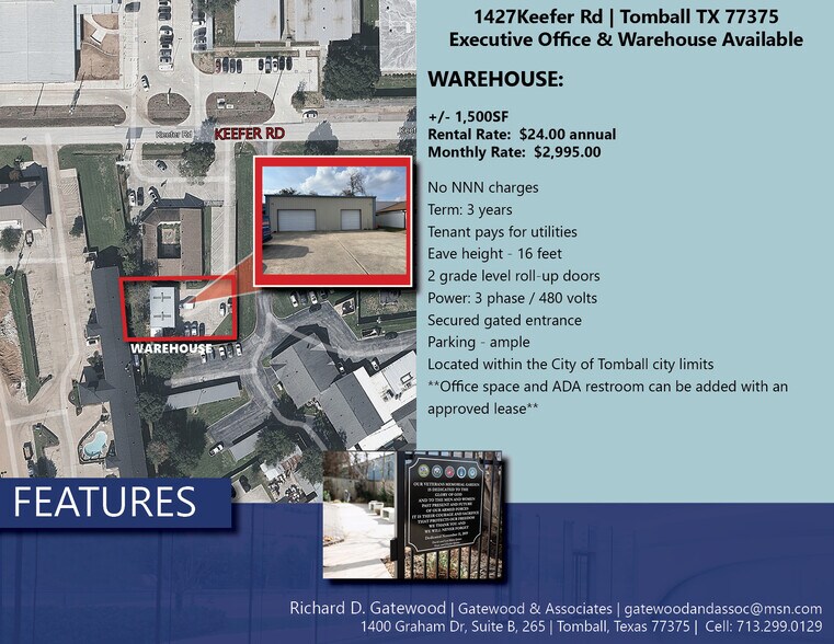 More Photos Of 1427 Keefer Rd, Tomball Office For Lease