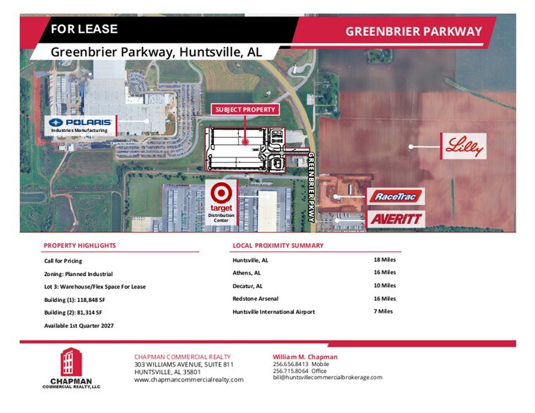 Primary Photo Of Greenbrier Rd, Madison Unknown For Lease