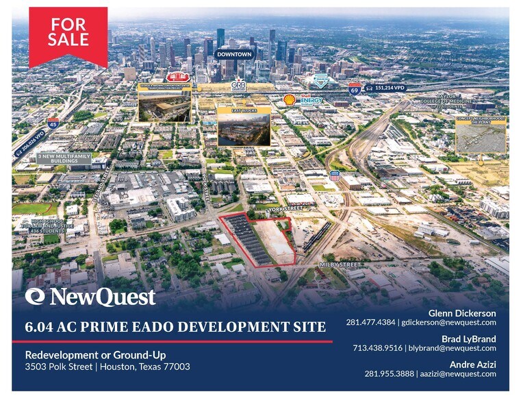 Primary Photo Of 3503 Polk St, Houston Land For Sale