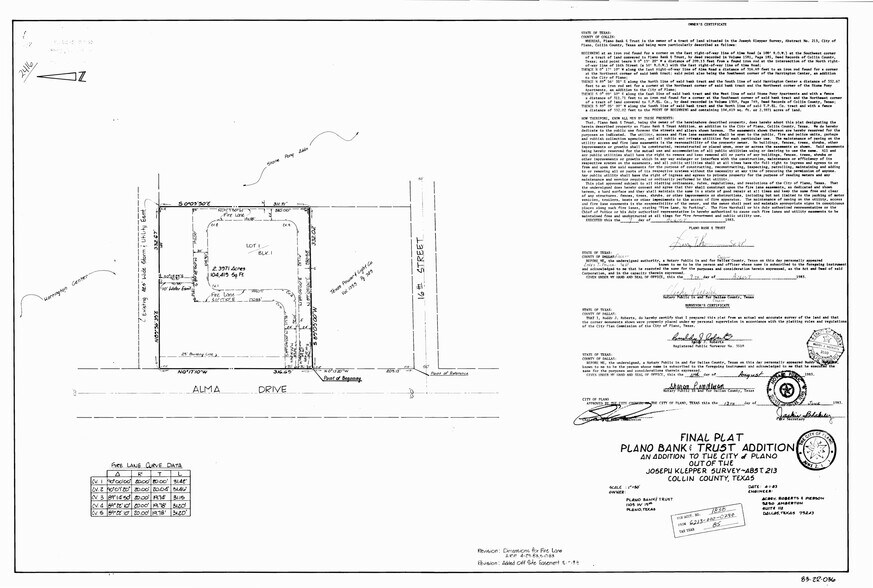 More Photos Of 1656 Alma Dr, Plano Land For Sale