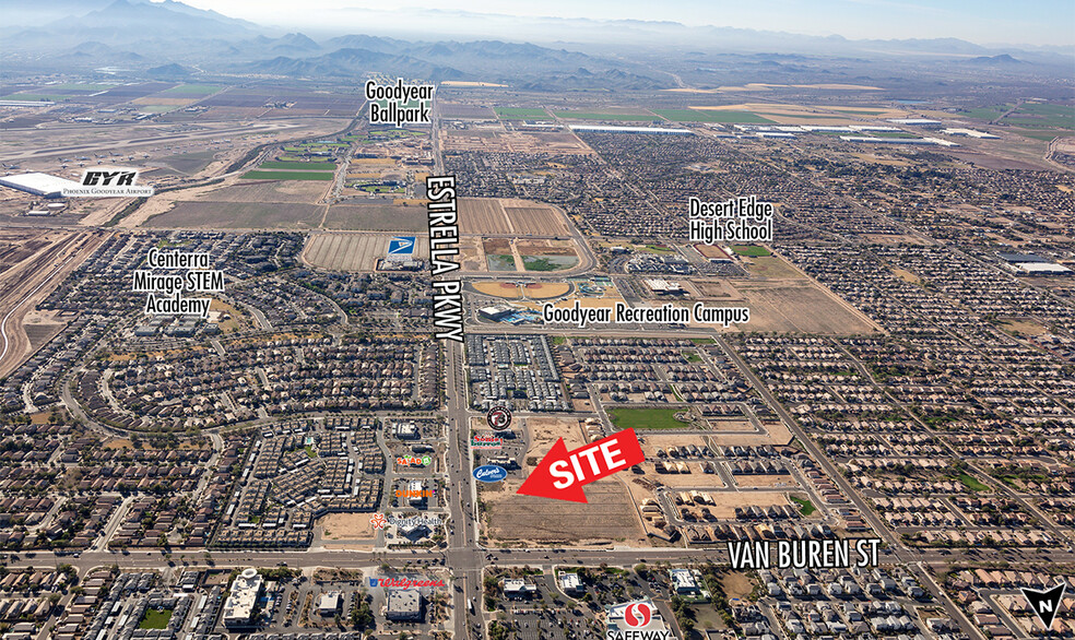 Primary Photo Of SWC Estrella Pkwy & Van Buren St, Goodyear Land For Sale