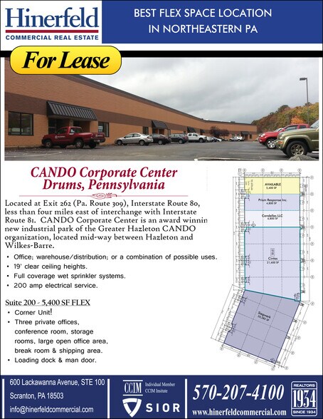 More Photos Of 70 Hillside Dr, Drums Flex For Lease