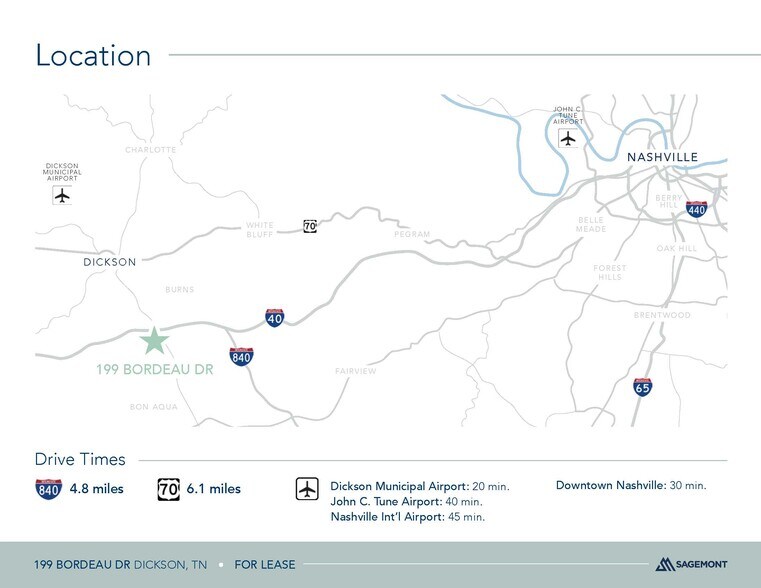 More Photos Of 199 Bordeau Dr, Dickson Land For Lease