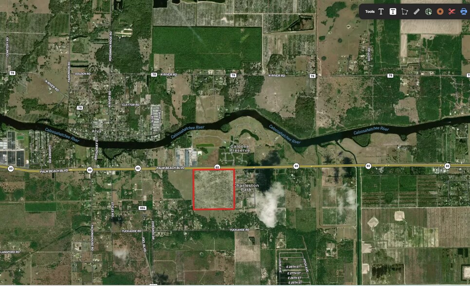 Primary Photo Of TBD Palm Beach Blvd @ First Street, Alva Land For Sale