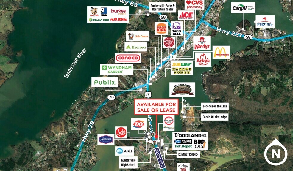 More Photos Of 14400 US Highway 431, Guntersville Freestanding For Lease