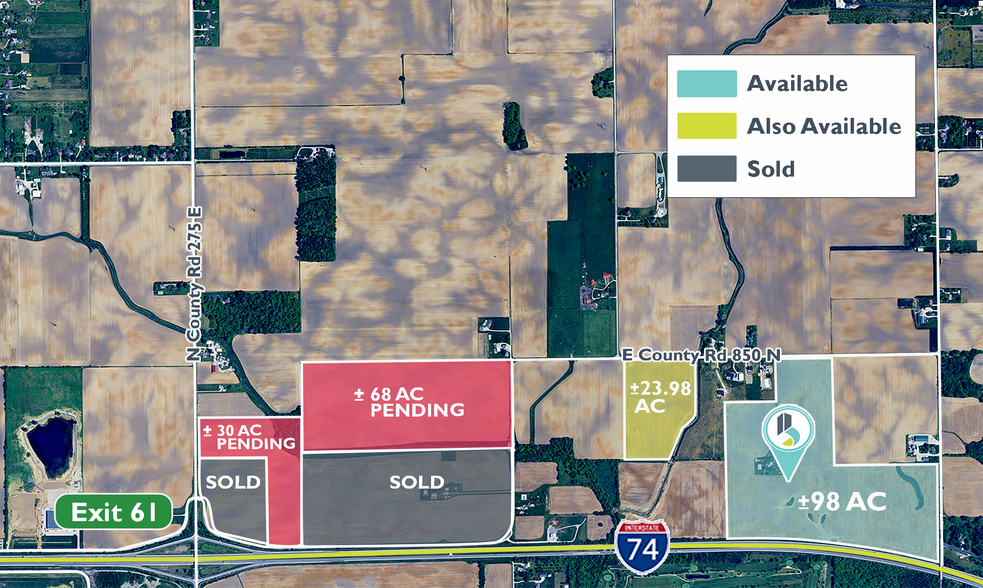 Primary Photo Of 4623 E County Road 850 N, Pittsboro Land For Sale