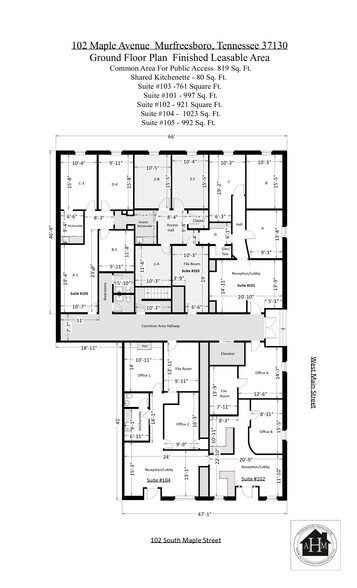 More Photos Of 102 S Maple St, Murfreesboro Storefront Retail Office For Lease