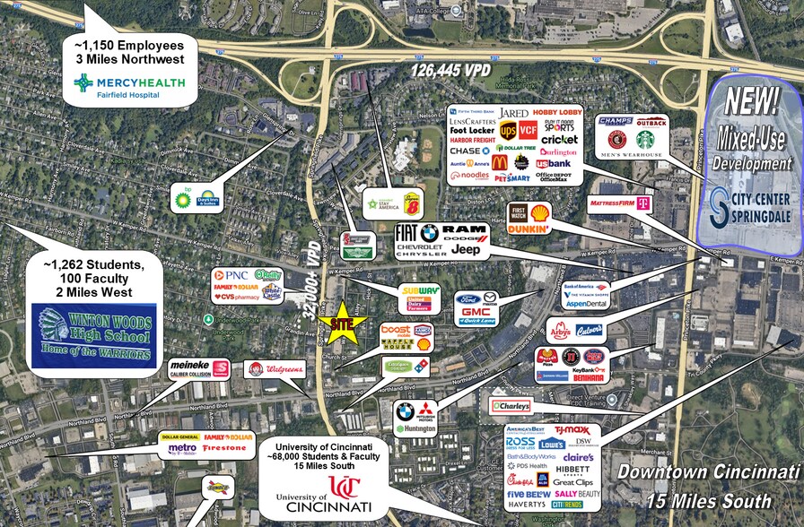 More Photos Of 11530-11548 Springfield Pike, Springdale Freestanding For Sale