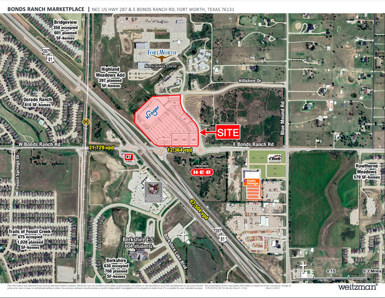 Primary Photo Of NEC HWY 287 & E BONDS RANCH Rd, Fort Worth General Retail For Lease