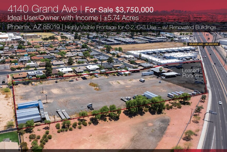 Primary Photo Of 4140 Grand Ave, Phoenix Land For Sale