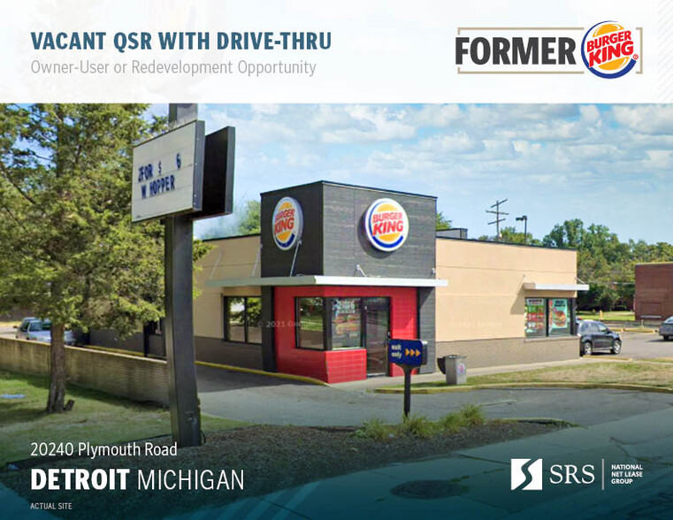 Primary Photo Of 20240 Plymouth Rd, Detroit Fast Food For Sale