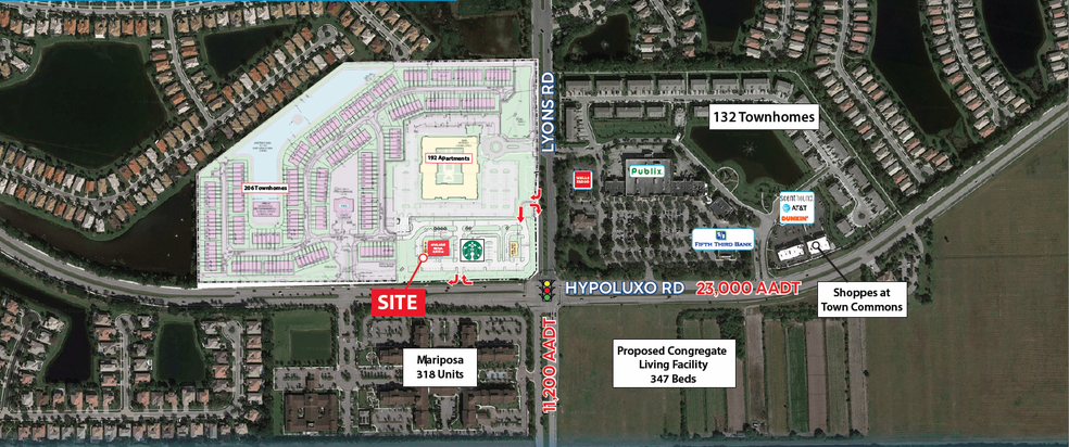 Primary Photo Of Hypoluxo Rd @ Lyons Rd, Lake Worth Land For Lease