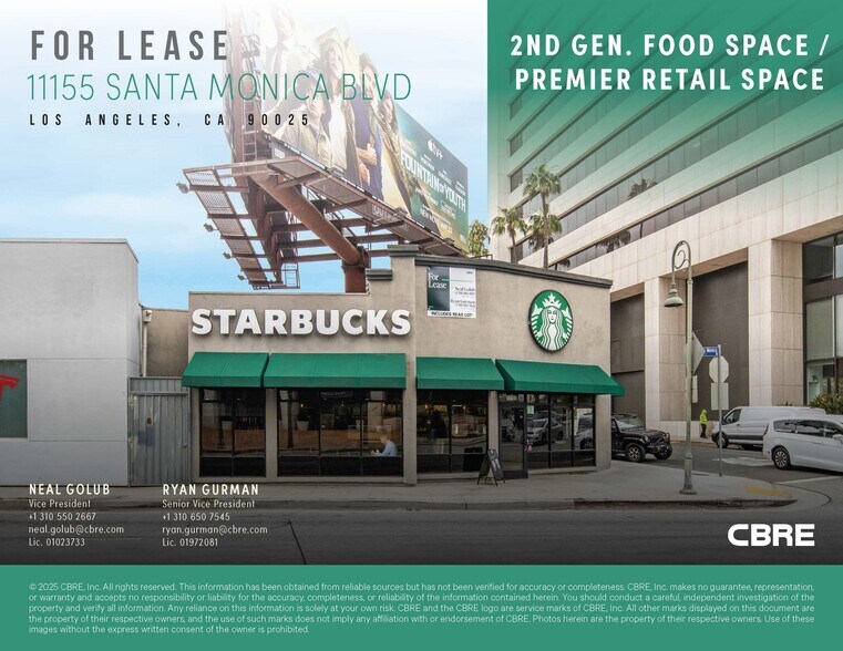 More Photos Of 11155 Santa Monica Blvd, Los Angeles General Retail For Lease