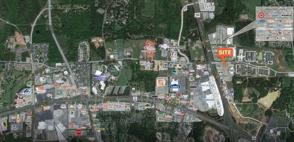 Primary Photo Of SEC Hawkins & Highway 259, Longview Land For Sale