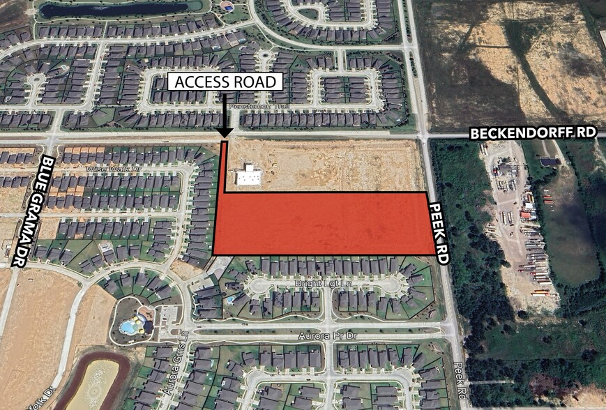 More Photos Of Peek Rd, South of Beckendorff Rd, Katy Land For Sale
