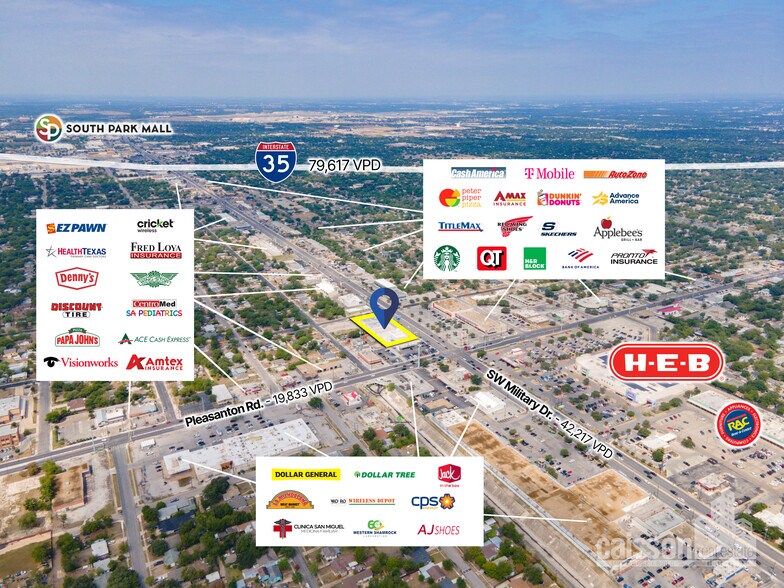 More Photos Of 814-842 SW Military Dr, San Antonio General Retail For Lease