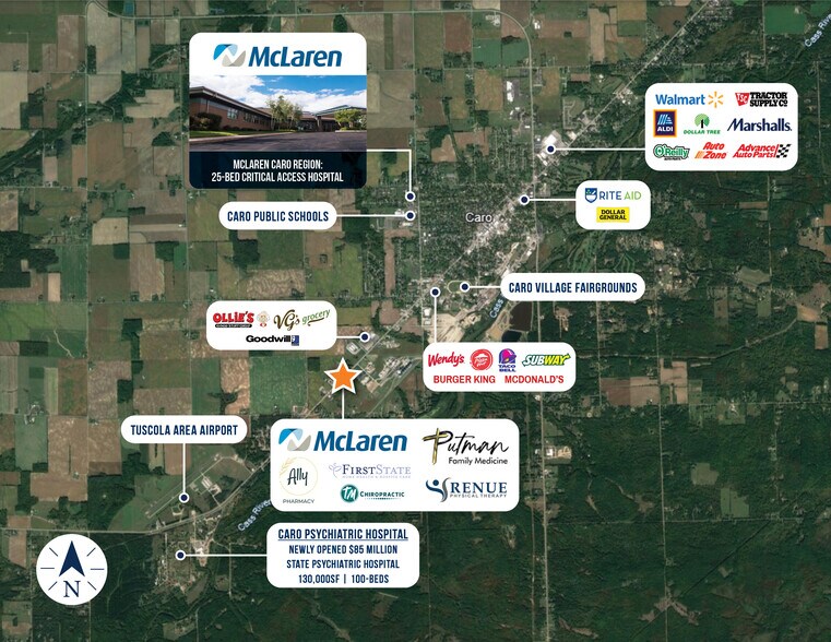 More Photos Of 1800 W Caro Rd, Caro Office For Sale