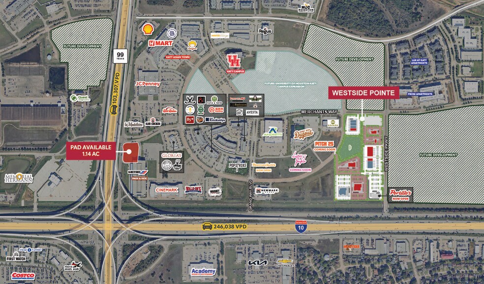 More Photos Of Westside Pky @ I-10, Katy Land For Lease