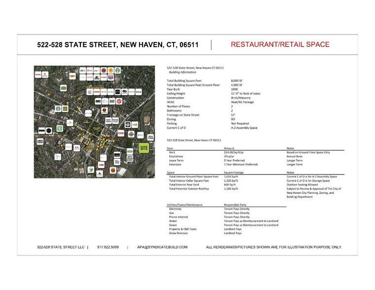 More Photos Of 522-524 State St, New Haven Storefront For Lease