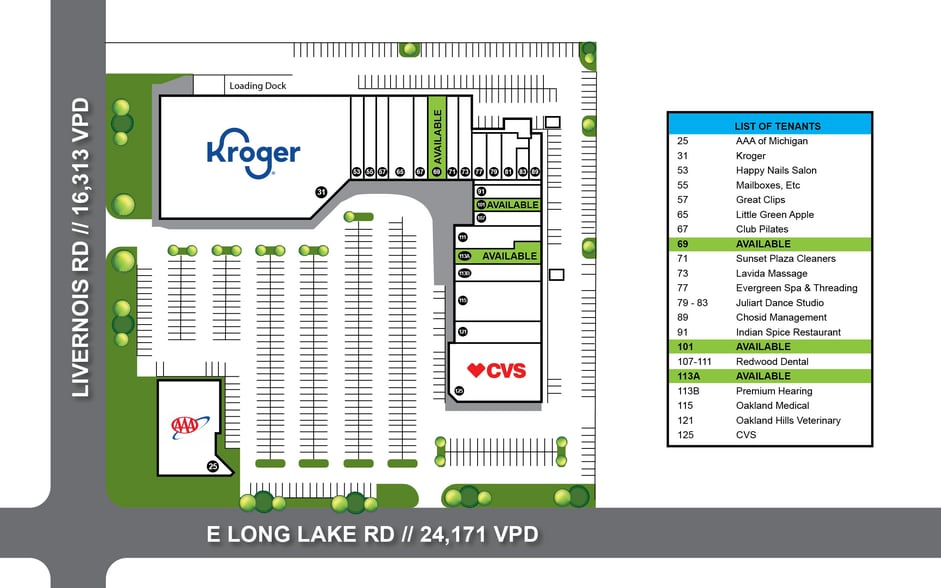 More Photos Of 31-125 E Long Lake Rd, Troy Unknown For Lease