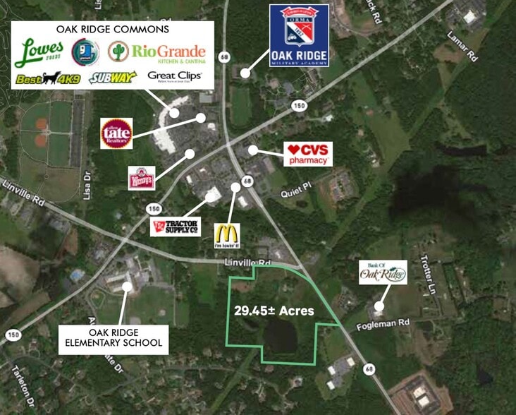 Primary Photo Of 8001-8015 Linville Rd, Oak Ridge Land For Sale