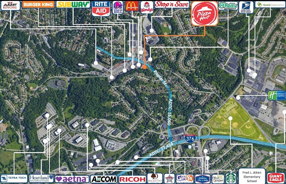 More Photos Of 7 Poplar St, Pittsburgh Fast Food For Sale