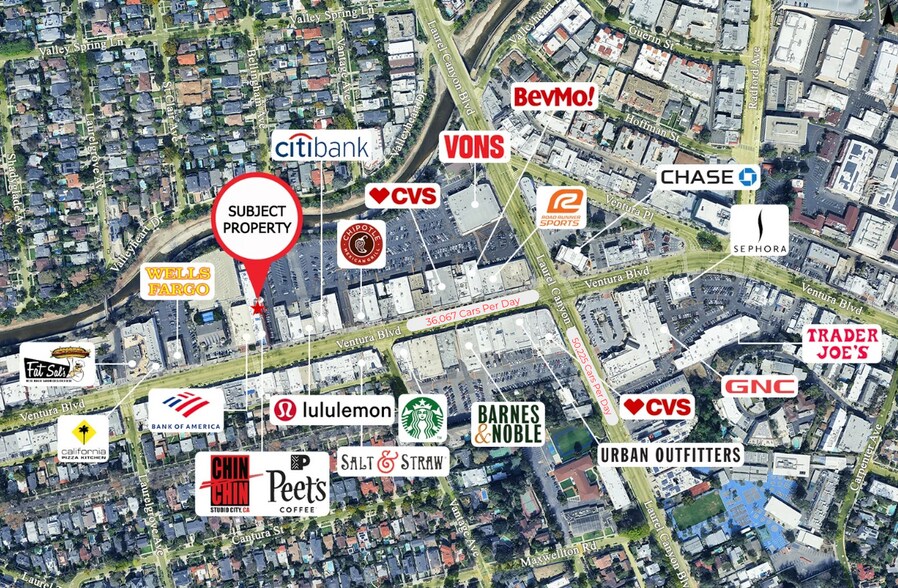 More Photos Of 12215 Ventura Blvd, Studio City General Retail For Lease