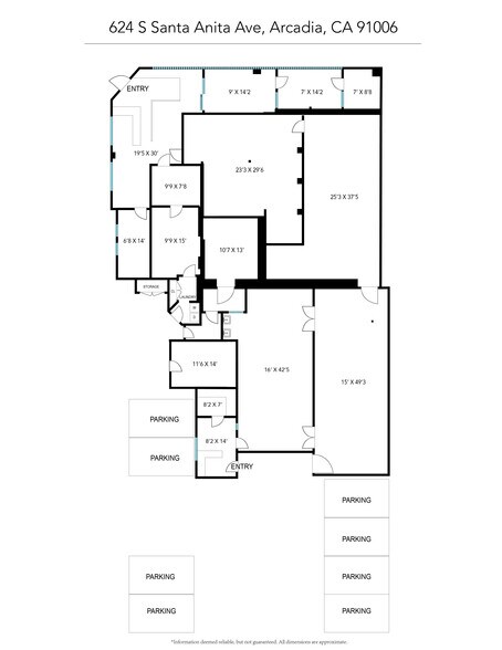 More Photos Of 624 S Santa Anita Ave, Arcadia Storefront Retail Residential For Lease