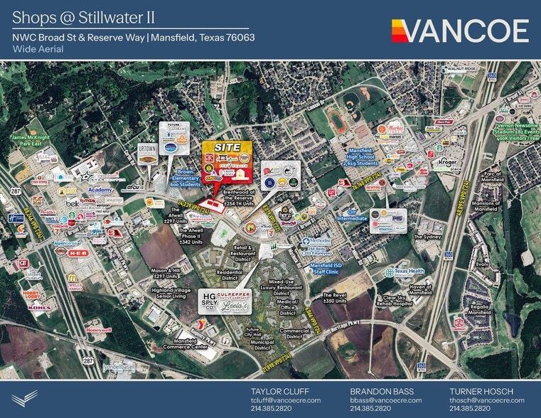 More Photos Of NWC of Broad St & Reserve Way, Mansfield Unknown For Lease