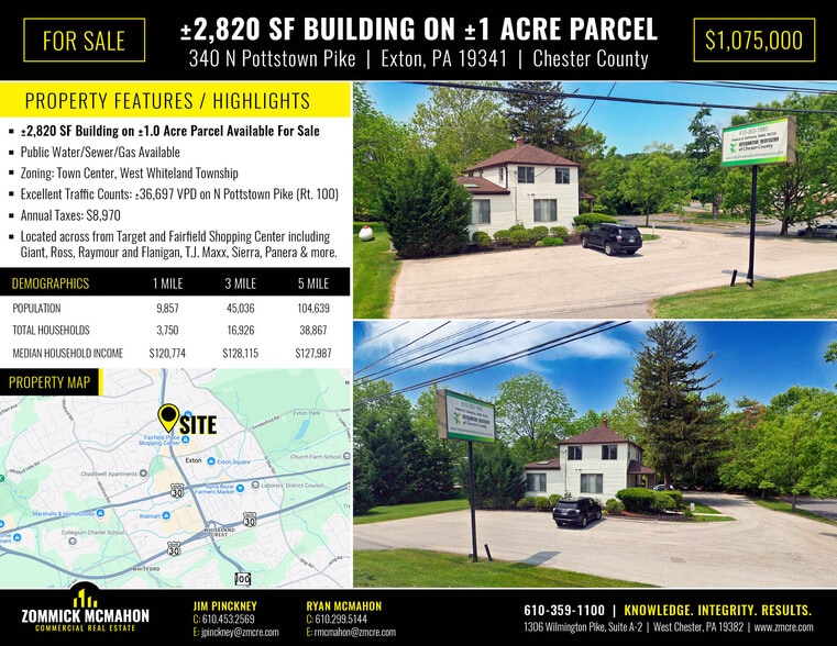 Primary Photo Of 340 N Pottstown Pike, Exton Freestanding For Sale