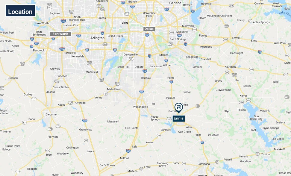 More Photos Of Sonoma Trail & SH-34 Ennis TX, Ennis Land For Sale