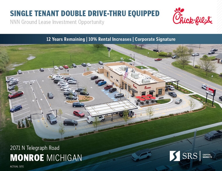 Primary Photo Of 2071 N Telegraph Rd, Monroe Fast Food For Sale
