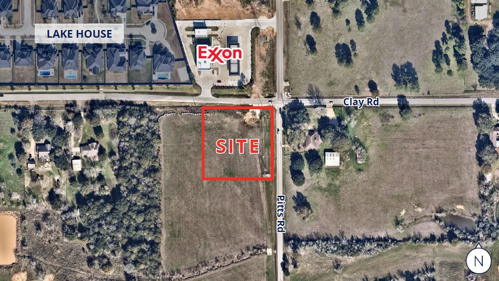 Primary Photo Of SWC of Clay Road & Pitts Road, Katy Land For Sale