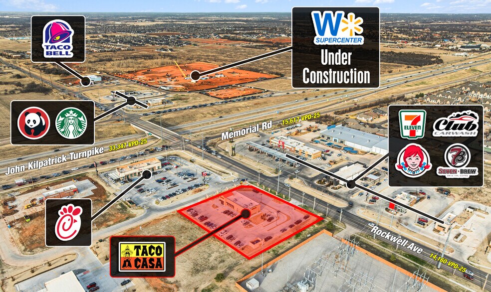 Primary Photo Of 7100 W Memorial Rd, Oklahoma City Fast Food For Sale