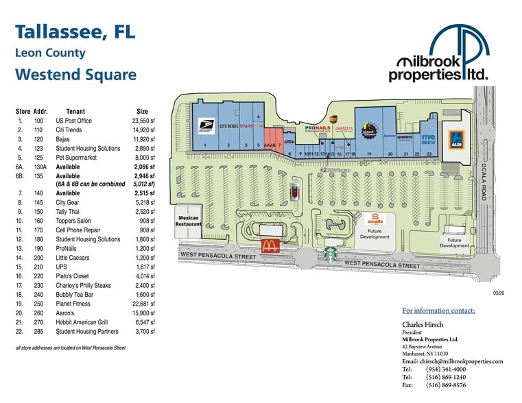 More Photos Of 2020 W Pensacola St, Tallahassee Storefront For Lease