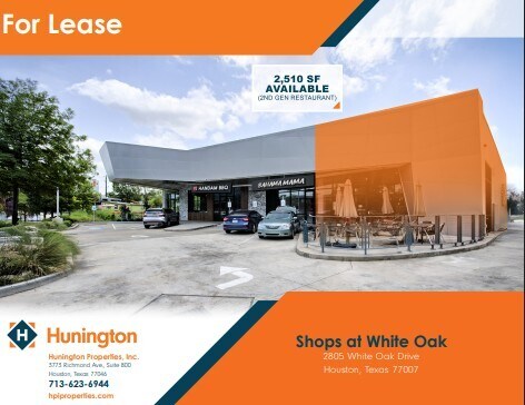 Primary Photo Of 2805 White Oak Dr, Houston Restaurant For Lease
