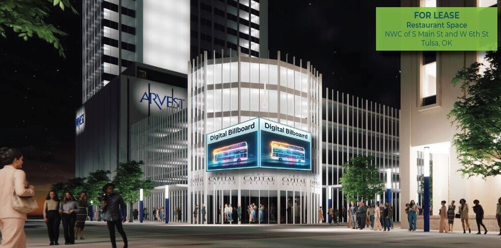 Primary Photo Of S Main St & W 6th St, Tulsa Restaurant For Lease