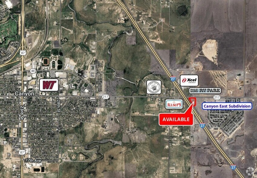 More Photos Of SE Corner I-27 & 4th Ave (W State Hwy 217), Canyon Land For Sale